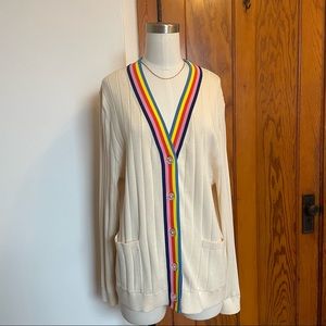 KULE The Binx Cardigan in Cream